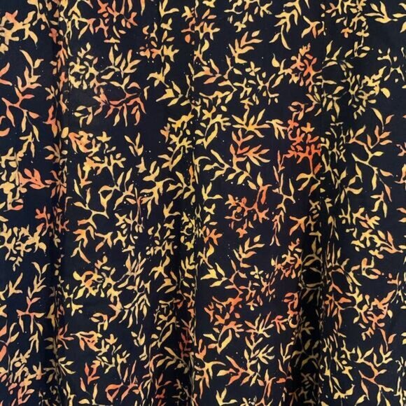 Fantastic Voyage Black & Orange Sleeveless Floral Sundress Womens XL 100% Rayon - Picture 10 of 10